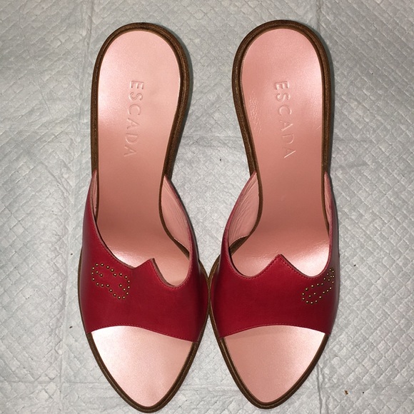 Escada Shoes - Escada red heels